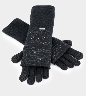 Anekke Black Knitted Guanti | OK2854703