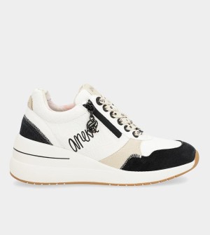 Anekke Black & White Wedge Scarpe | PR4216839