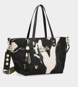 Anekke Large Black Shopper Nature Shodō Borsa a Mano | RC1290643