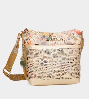 Anekke Nature Pachamama Golden Borse Crossbody | UY6891534