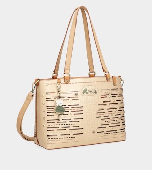 Anekke Nature Pachamama Large Golden Borse Tote | LT6947250