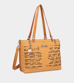 Anekke Nature Pachamama Ochre Large Borse Tote | JG8671920