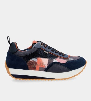 Anekke Navy Blue Palette Patterned Sports Scarpe | ZJ1256470