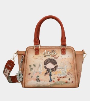 Anekke Peace & Love Camel Bowling Borse Tote | BA2017948