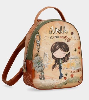 Anekke Peace & Love Camel Small Zaini | NG0194576