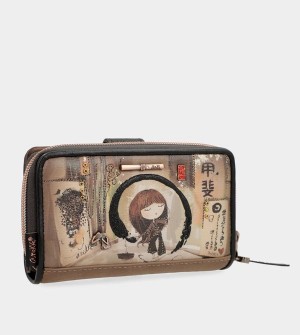 Anekke Shōen Medium Black Rfid Portafogli | WN3752890