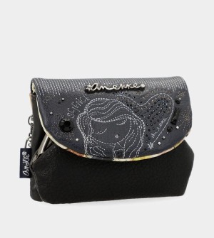 Anekke Studio Navy Blue Coin With Flap Portafogli | SP9184576