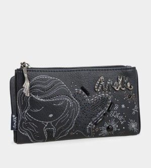 Anekke Studio Navy Blue Flexible Rfid Portafogli | XV3029618