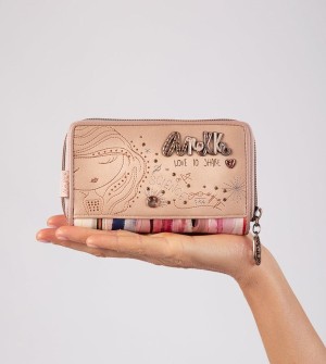 Anekke Studio Nude Medium Rfid Borse Crossbody | JZ7439812