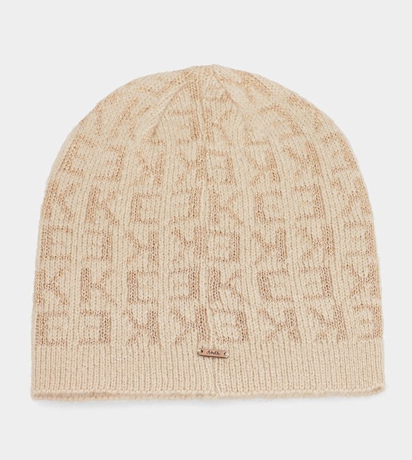 Anekke Beige Contemporary Knit Cappelli | UK9805367