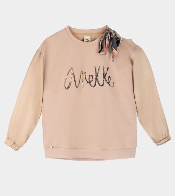 Anekke Beige Cut-out Felpe | KZ8164309