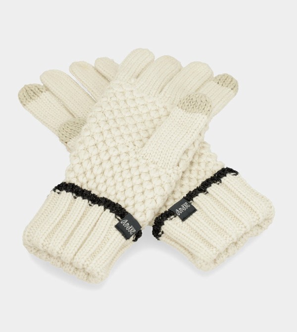 Anekke Beige Knitted Guanti | BE6129804