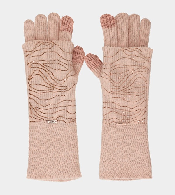 Anekke Beige Knitted Guanti | ST7154260