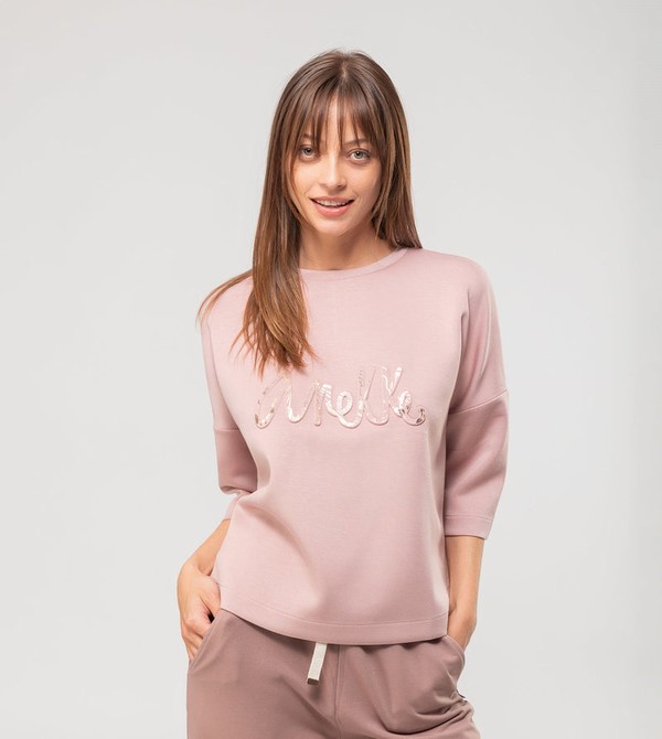 Anekke Beige Logo Felpe | QW5468973