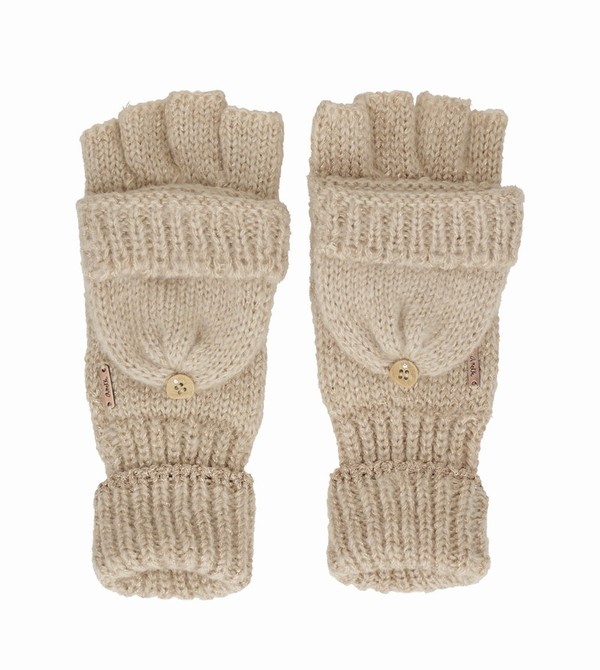 Anekke Beige Logo Mittens Guanti | HE8619723