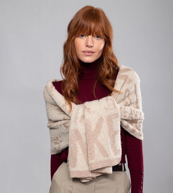Anekke Beige Logomania. Sciarpa | WC1679352