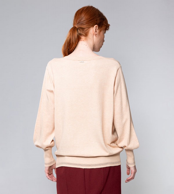 Anekke Beige Shōen V-neck Maglioni | TY8731094