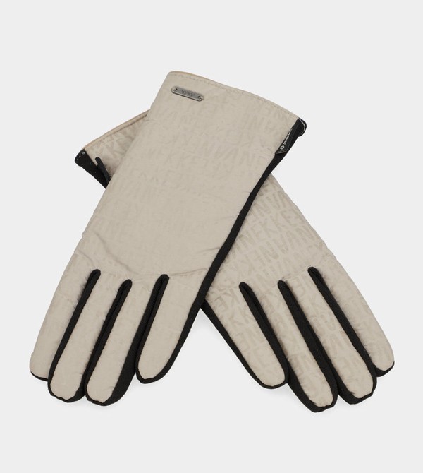 Anekke Black And Beige Contemporary Guanti | HD7398160