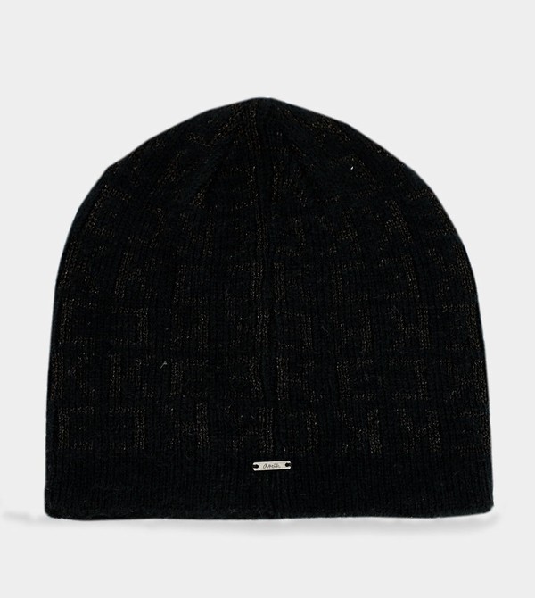 Anekke Black Contemporary Knit Cappelli | HE0597486
