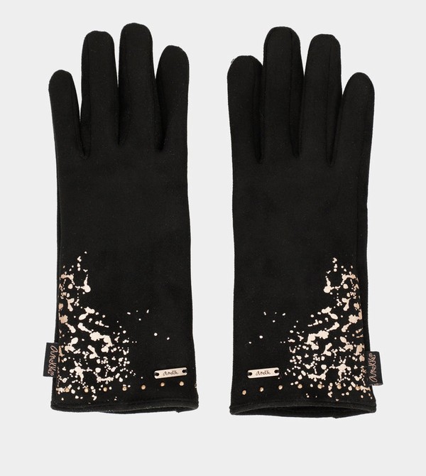 Anekke Black Fleece-lined Guanti | RE2581930