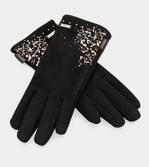 Anekke Black Fleece-lined Guanti | RE2581930