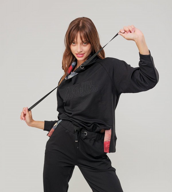 Anekke Black Hoodie Felpe | KO1245607