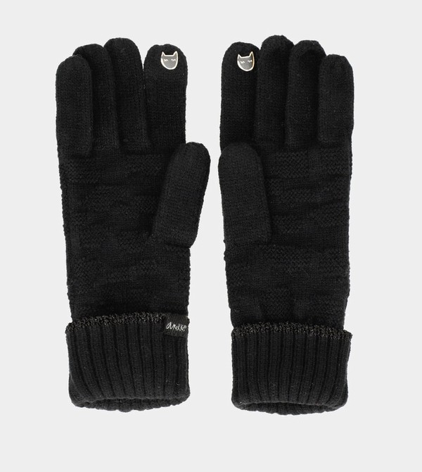 Anekke Black Knit Guanti | TF1943705