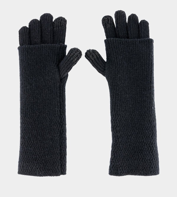 Anekke Black Knitted Guanti | OK2854703
