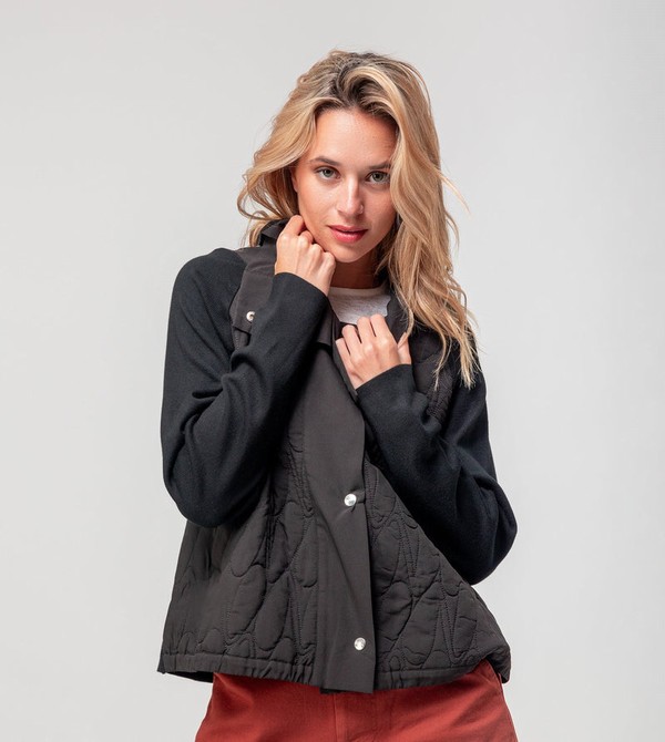 Anekke Black Quilted Giacche | LF8149630