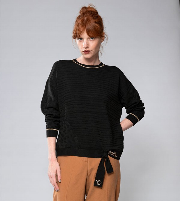 Anekke Black Shōen Crew Neck Maglioni | JS6751248