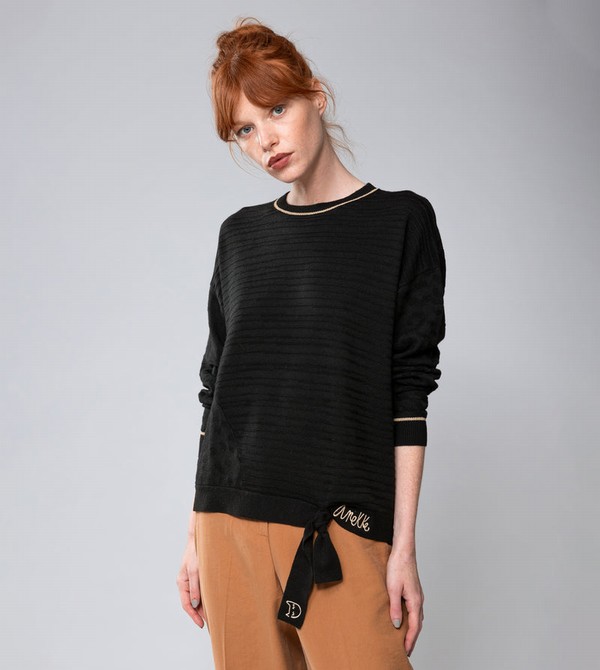 Anekke Black Shōen Crew Neck Maglioni | JS6751248