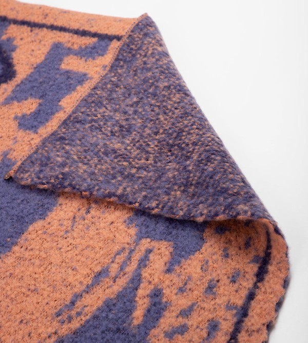 Anekke Blue And Terracotta Contemporary. Sciarpa | OE3081274
