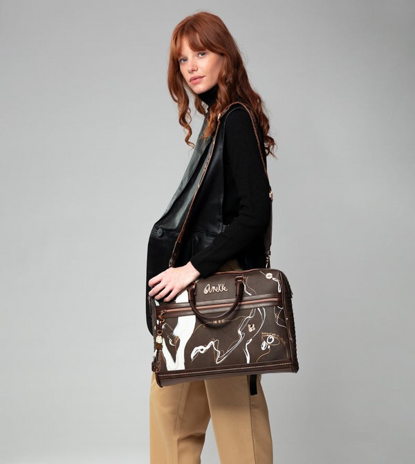 Anekke Brown Briefcase Nature Shodō Borse Per Documenti | VX3967281