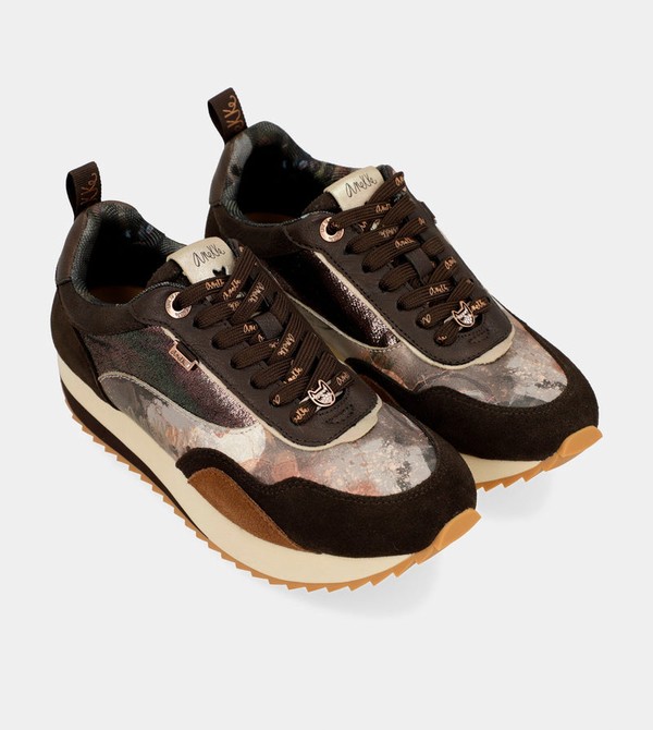 Anekke Brown Palette Patterned Sports Scarpe | LM6924507