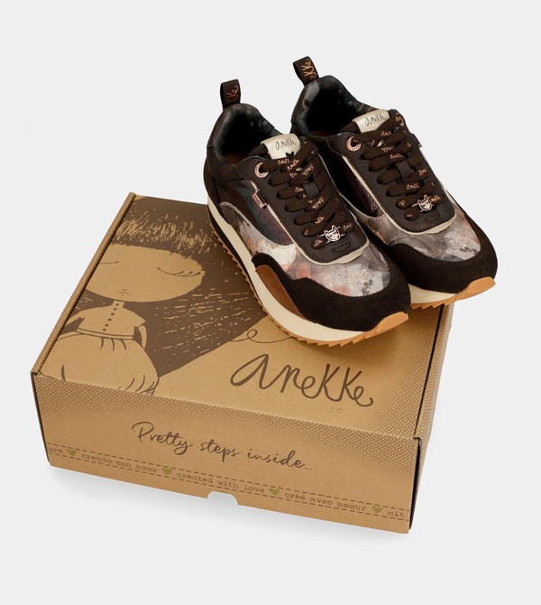 Anekke Brown Palette Patterned Sports Scarpe | LM6924507