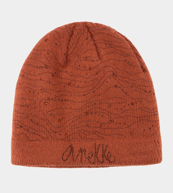 Anekke Burgundy Knitted Beanie Cappelli | OJ7425198