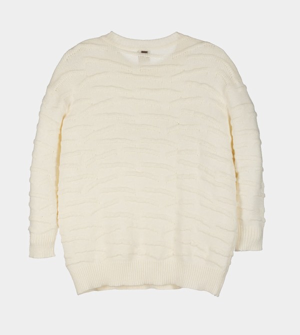 Anekke Ecru Knitted Jumper Maglioni | MU1406785