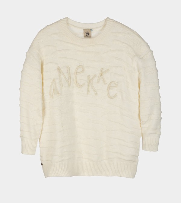 Anekke Ecru Knitted Jumper Maglioni | MU1406785