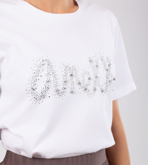 Anekke Glitter White Magliette | XA5931840