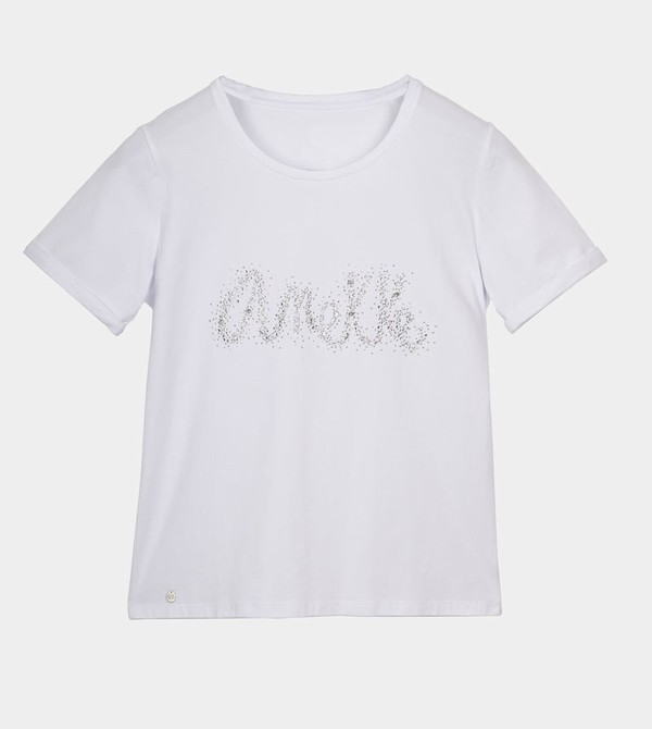 Anekke Glitter White Magliette | XA5931840