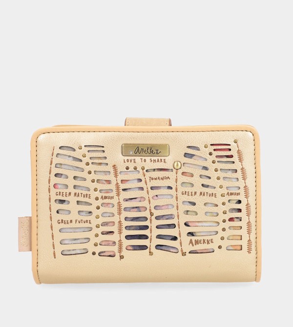 Anekke Nature Pachamama Gold Medium Rfid Portafogli | IE7398016