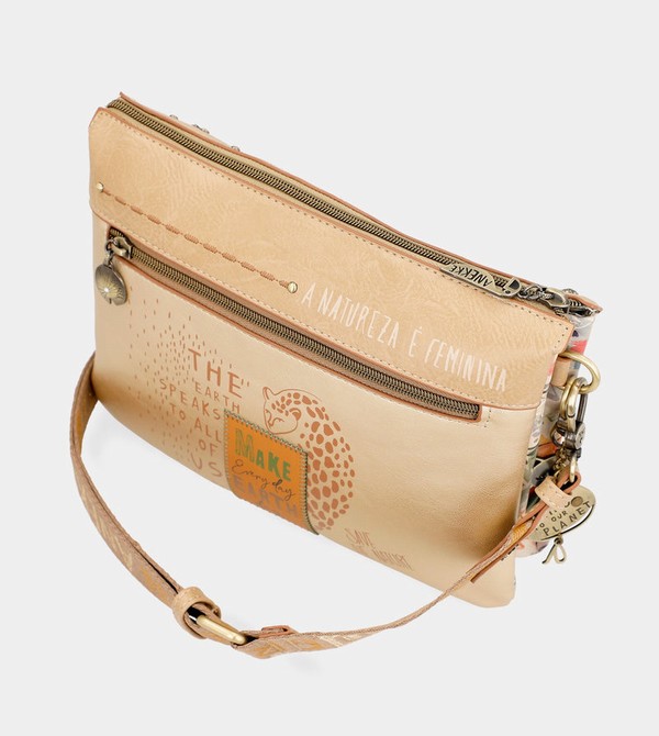 Anekke Nature Pachamama Golden With Two Compartments Borse Crossbody | BA5874129