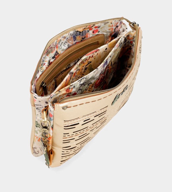 Anekke Nature Pachamama Golden With Two Compartments Borse Crossbody | BA5874129