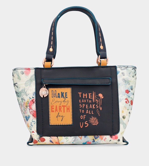 Anekke Nature Pachamama Navy Blue Borse Tote | CS0527348
