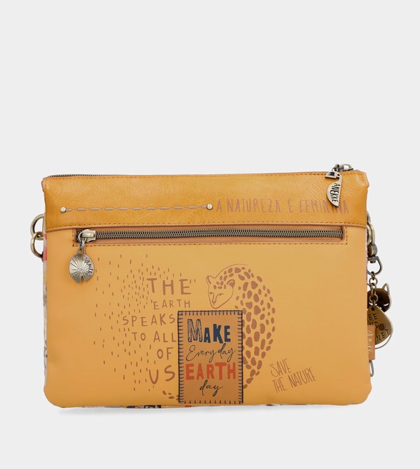 Anekke Nature Pachamama Ochre With Two Compartments Borse Crossbody | QU8476092