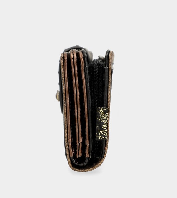 Anekke Nature Shodō Black Flexible Rfid Portafogli | UX7853162