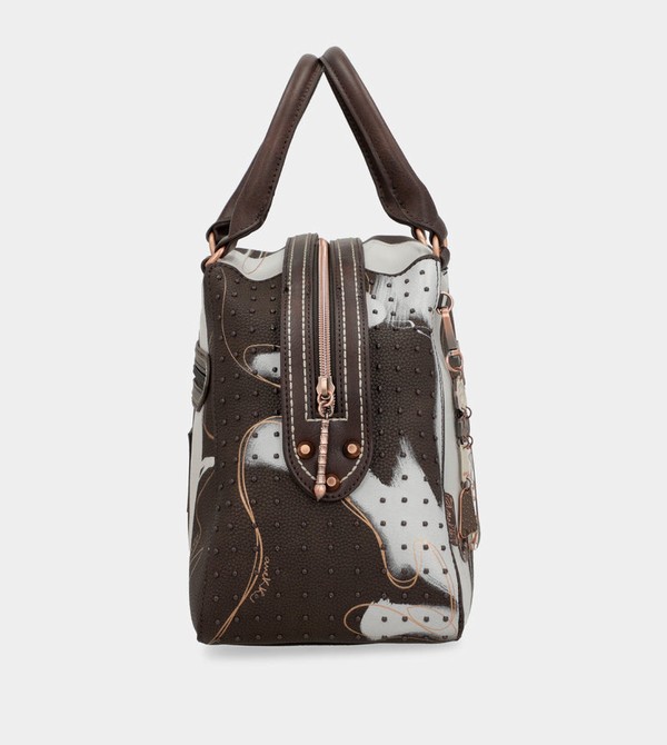 Anekke Nature Shodō Brown 2-handle Borsa a Mano | ZI0796543