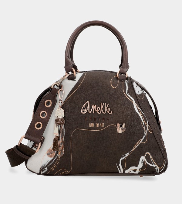Anekke Nature Shodō Brown 2-handle Borsa a Mano | ZI0796543
