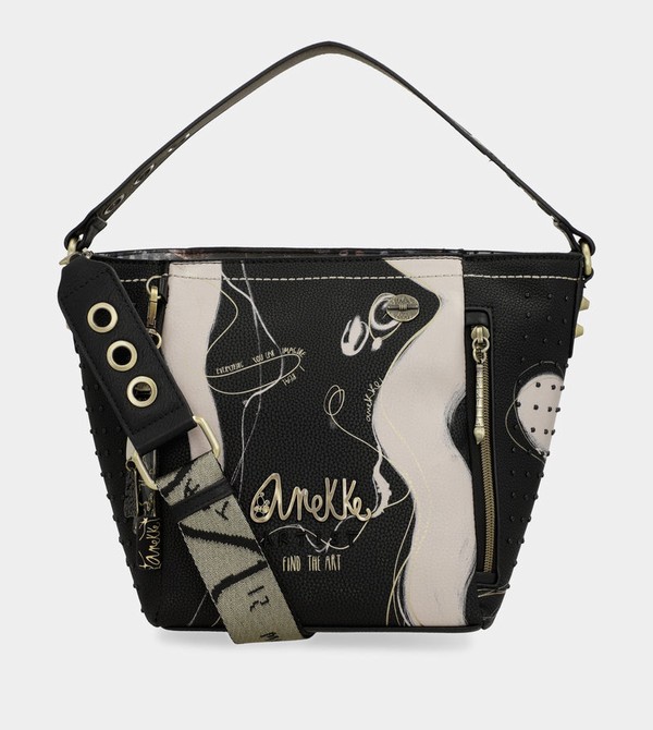 Anekke Nature Shodō Medium Black Borse Crossbody | WI1628759