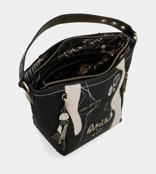 Anekke Nature Shodō Medium Black Borse Crossbody | WI1628759